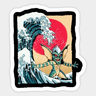 The Great Wave of Gremlins Sticker